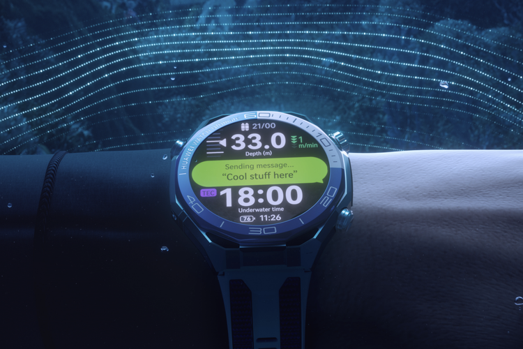 menyelam, Huawei, Huawei Watch Ultimate 2, Smartwatch Huawei Watch Ultimate 2 Resmi di Indonesia, Bisa Menyelam 150 Meter dan Kirim Pesan di Bawah Air