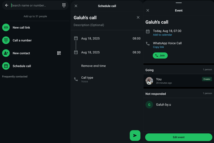 fitur baru, WhatsApp, panggilan telepon, Voice Call, wa call, call wa, schedule call, Fitur Baru, WhatsApp Bisa Jadwalkan Panggilan hingga Angkat Tangan