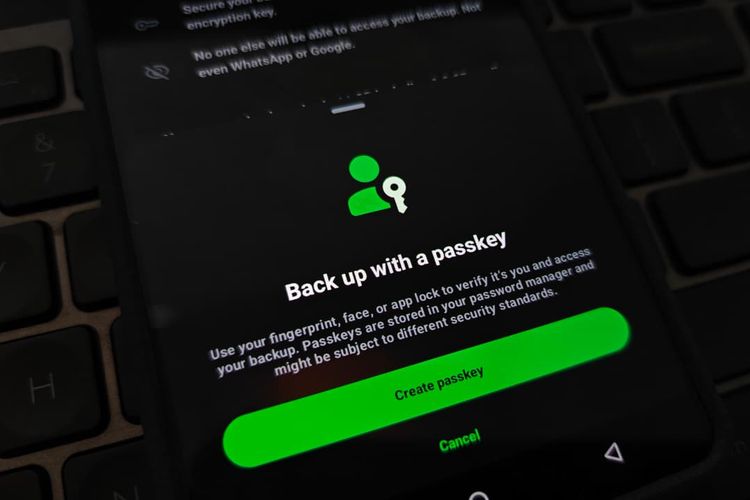 WhatsApp, backup chat whatsapp, enkripsi end to end, Passkey, Tak Perlu Ingat Password, Backup Chat WhatsApp Kini Diamankan Pakai Passkey