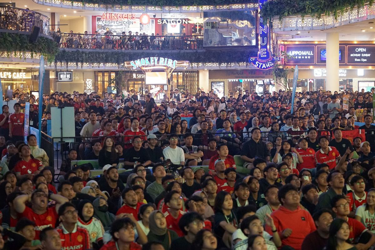 Manchester United, Man United vs Man City, Nonton Bareng Sepak Bola Football Day Out, Man United Tumbangkan Man City, Atmosfer Nonton Bareng Sepak Bola Football Day Out Luar Biasa