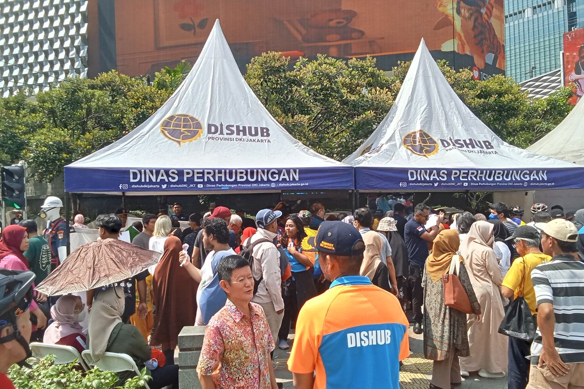 transportasi, otomotif, Car Free Day, Dishub DKI Jakarta, HBKB, Transportasi, KLG transportasi umum, Pendaftaran Kartu Gratis Transportasi Umum Ada di CFD Jakarta Hari Ini