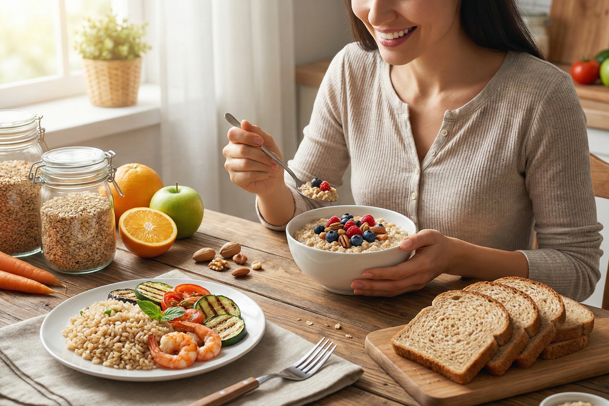 diet, penurunan berat badan, pola makan sehat, Ahli Gizi Ungkap Jenis Karbohidrat Terbaik untuk Turunkan Berat Badan, Apa itu whole grains?, Terbukti bantu turunkan berat badan, Bisa kurangi lemak perut, Tidak perlu takut karbo, Rekomendasi ahli