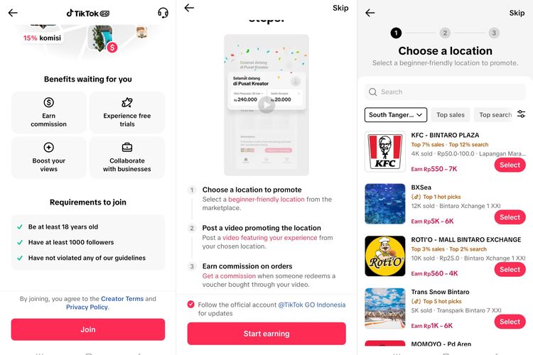 TikTok, TikTok Go, kreator, voucher, cuan, TikTok Studio, kuliner, TikTok Go Resmi di Indonesia, Mudahkan Cari Tempat Makan, Diskon, Sekaligus Dapat Cuan