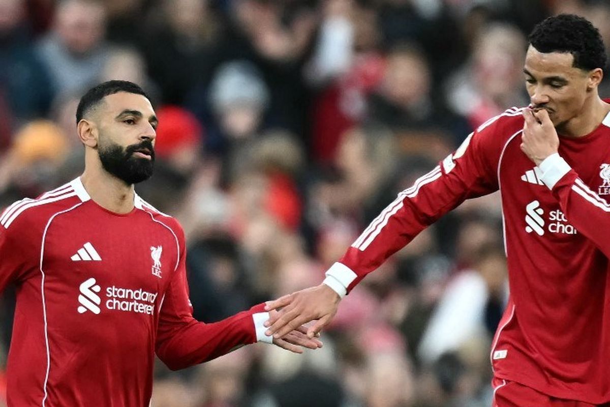Liverpool, Brighton, Mohamed Salah, Hugo Ekitike, Arne Slot, Liverpool Vs Brighton: Pujian Hugo Ekitike Untuk Mohamed Salah Usai Comeback