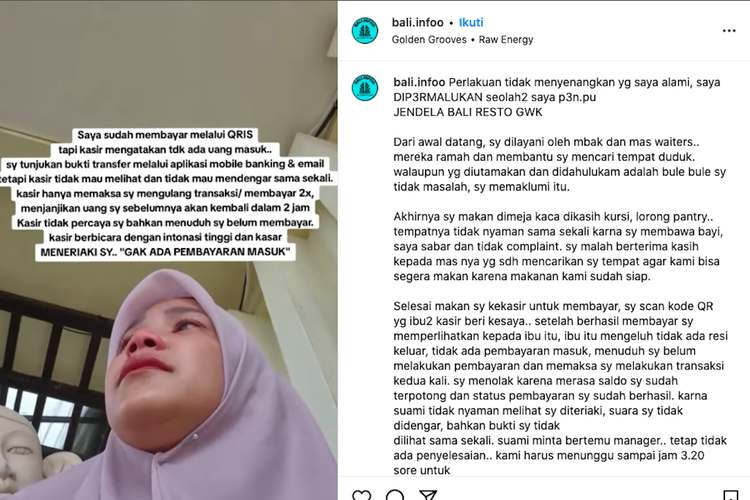 Jendela Resto Bali, pengunjung Jendela Resto Bali, penjelasan Jendela Resto Bali, pengunjung Jendela Resto Bali dipermalukan, lokasi Jendela Resto Bali, Pengunjung Jendela Resto Bali Merasa Dipermalukan Kasir, Ini Klarifikasi Manajemen