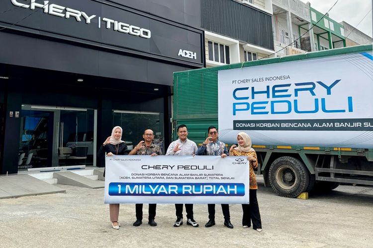 Chery, Chery Sales Indonesia, Chery Salurkan Bantuan Rp 1 Miliar ke Tiga Provinsi