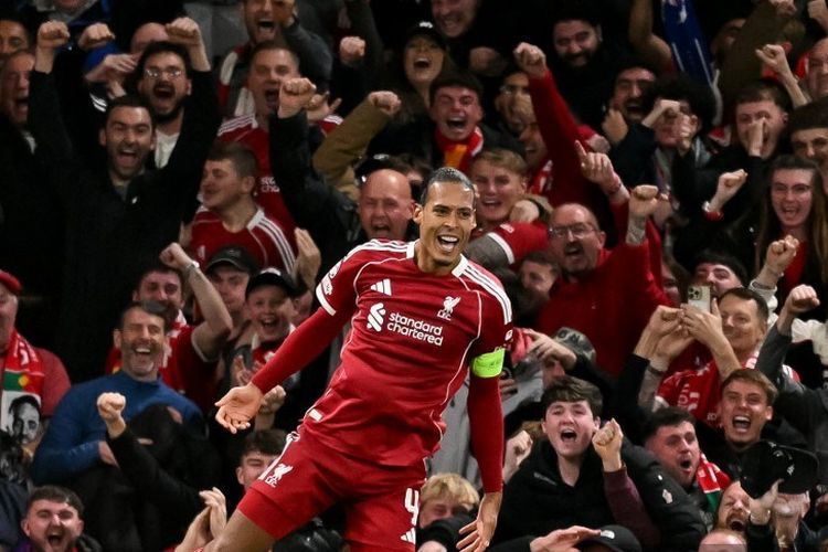 Liga Inggris, Liverpool, everton, derbi merseyside, Liverpool Vs Everton, hasil Liverpool Vs Everton, Arne Slot, arne time, Hasil Liverpool Vs Everton 2-1: Pertama Kali The Reds Tak Bergantung 