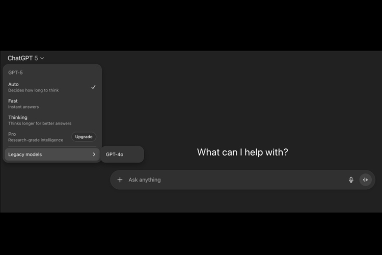 chatGPT, OpenAI, sam altman, model picker ChatGPT, mode berpikir baru, GPT-5 Punya 3 Mode Berpikir Baru, Pengguna ChatGPT Bebas Pilih