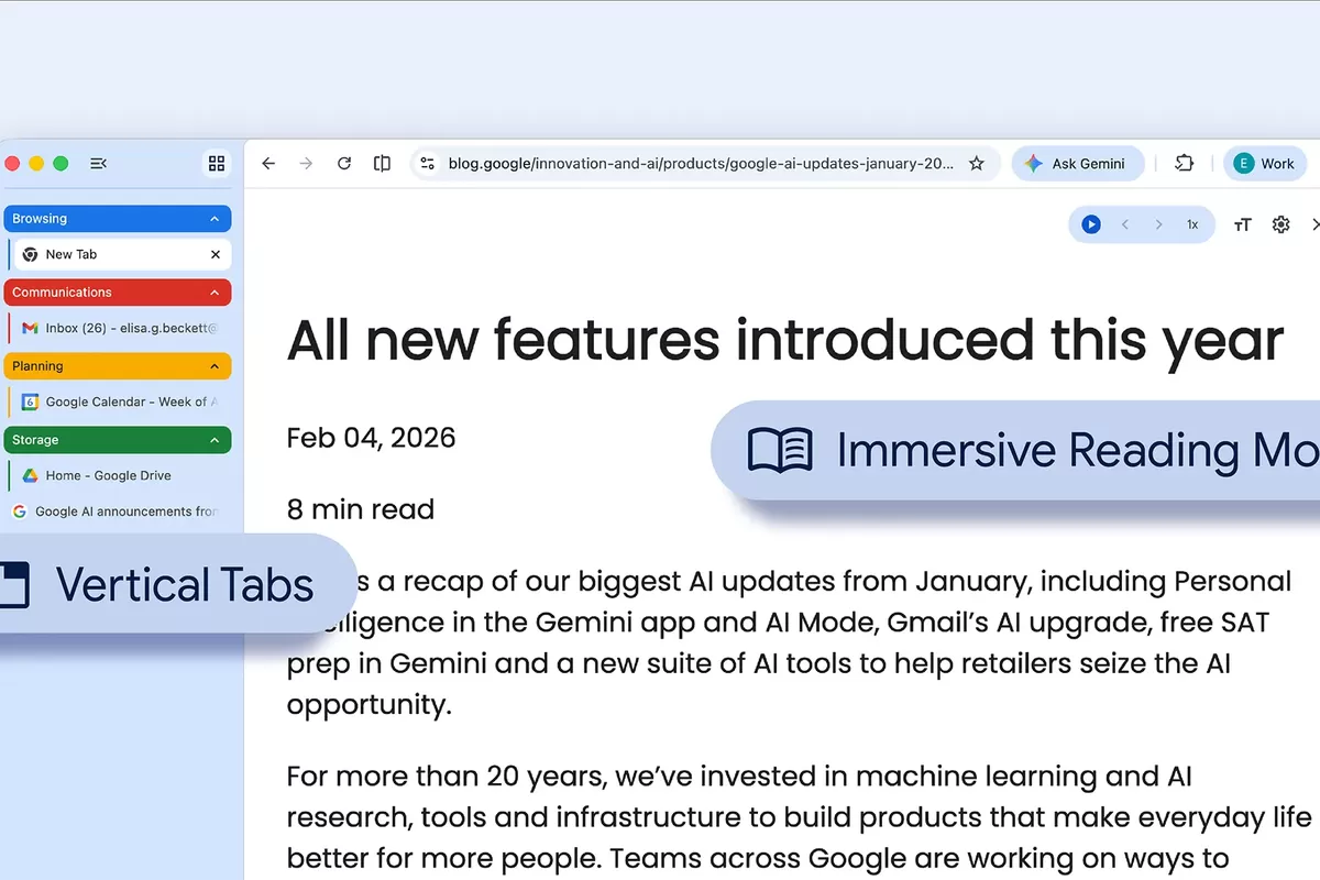 Chrome, browser, Google, Google Chrome Tambah Tab Vertikal, Kelola Banyak Tab Jadi Lebih Mudah