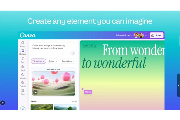 Canva, asisten AI, creative operating system, creative os, ai where you work, ask canva, Canva Rilis 2 Asisten AI, Bikin Gambar dan Sempurnakan Desain Makin Mudah