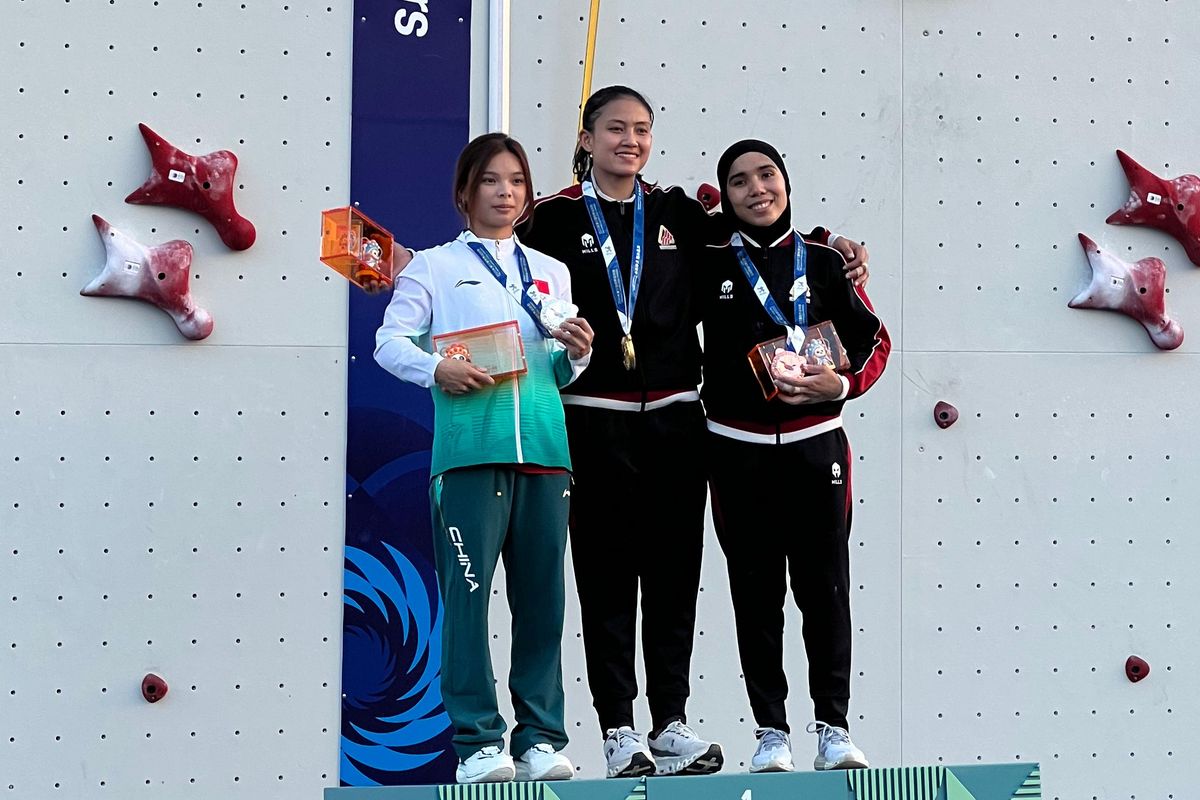 panjat tebing, FPTI, Federasi Panjat Tebing Indonesia, Kiromal Katibin, Raharjati Nursamsa, Desak Made Rita Kusuma Dewi, Rajiah Sallsabillah, Desak Made Raih Emas World Games 2025, Kiromal Katibin Perak