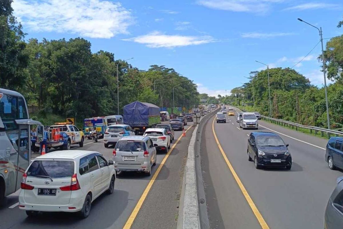 Tol Cipularang, arus mudik, Jasamarga, Bandung, Pantauan Lalu Lintas Mudik, Arus Menuju Bandung Masih Landai