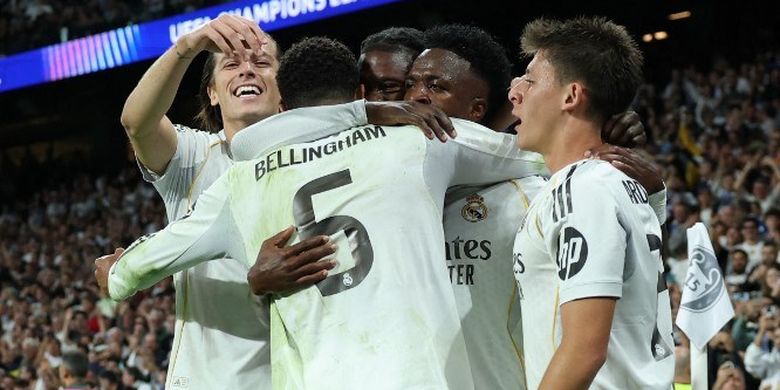 Barcelona, Real Madrid, Kylian Mbappe, Liga Spanyol, Real Madrid Vs Barcelona, Jude Bellingham, Hasil Real Madrid vs Barcelona, LaLiga, Fermin Lopez, Liga Spanyol 2025-2026, HT Skor Real Madrid Vs Barcelona 2-1, Jude Bellingham Tampil Gemilang