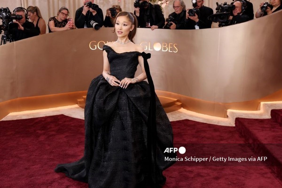 Ariana Grande, Golden Globes, Golden Globes 2026, Ariana Grande Tampil dengan Ponytail Ikonik di Golden Globes 2026