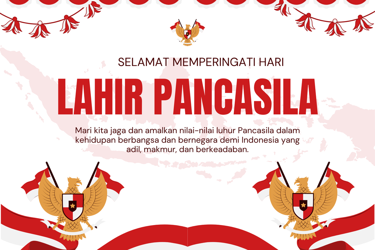 1 Juni, Hari Lahir Pancasila, ucapan Hari Lahir Pancasila 2025, 100 Ucapan Hari Lahir Pancasila 1 Juni untuk Caption di Media Sosial, Ucapan umum, Ucapan untuk generasi muda, Ucapan tentang persatuan dan kebhinekaan, Ucapan reflektif &amp; puitis, Ucapan singkat &amp; estetik, Ucapan untuk anak sekolah atau edukatif, Ucapan formal &amp; resmi, Ucapan lucu &amp; ringan, Ucapan kreatif &amp; sosial media friendly, Ucapan penutup &amp; harapan