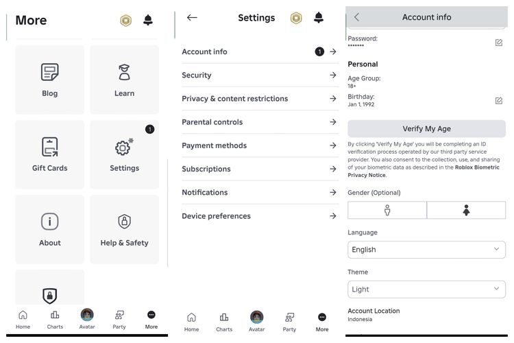verifikasi, Roblox, voice chat, cara mengaktifkan Voice Chat Roblox, Mengaktifkan Voice Chat di Roblox Wajib Verifikasi Usia, Begini Caranya