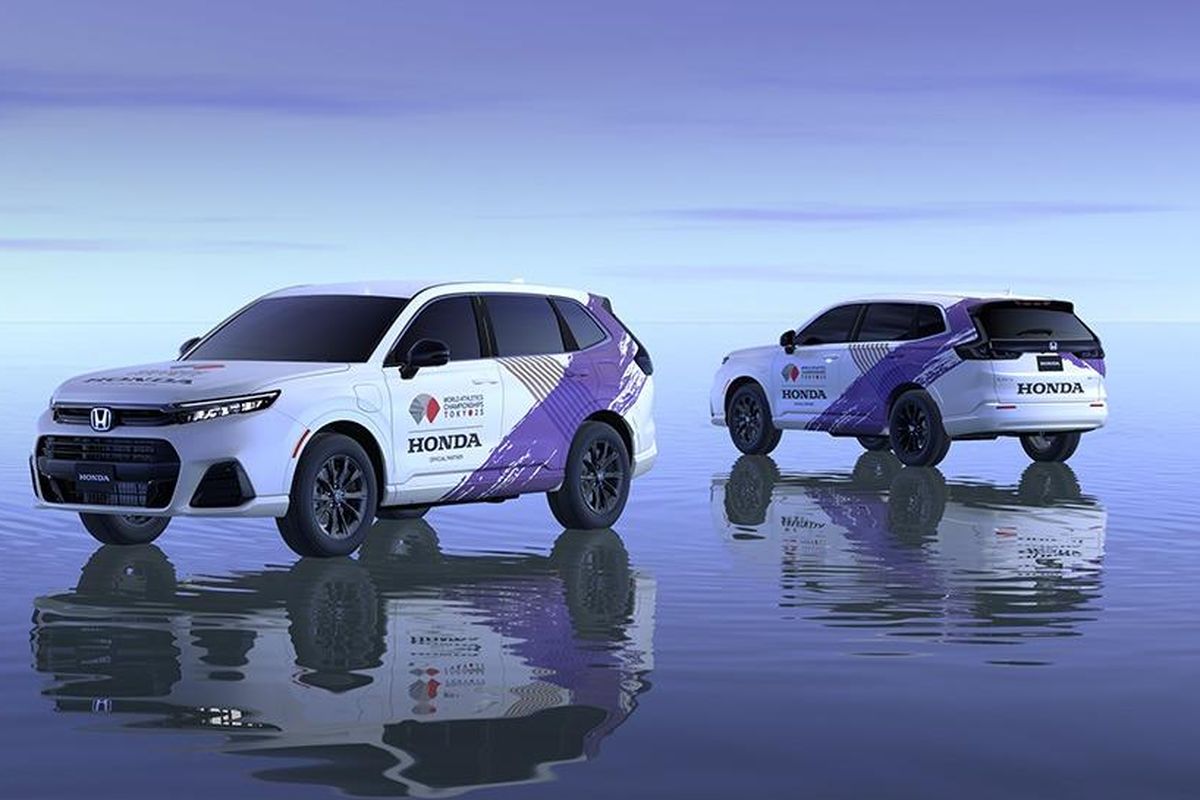 Honda, Honda CR-V, honda cr-v fcev, Honda CR-V e:FCEV Jadi Mobil Resmi IAAF World Championships Tokyo 2025,  V e:FCEV IAAF World Championships Tokyo 2025, Teknologi Ramah Lingkungan Pertama di Dunia, Simbol Transisi Menuju Era Zero Emission, Jejak Prestasi CR-V e:FCEV
