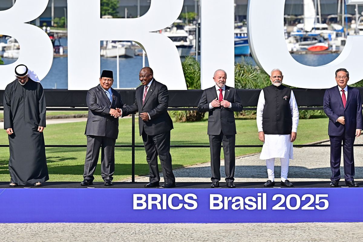 Indonesia, BRICS, Rio de Janeiro, Brasil, Rusia, India, China, Afrika Selatan, rusia, india, brasil, KTT BRICS, KTT BRICS 2025, brics singkatan dari, brics members, brics itu apa, anggota brics 2025, Apa Itu BRICS? Ini Profil, Anggota, dan Alasan Indonesia Bergabung