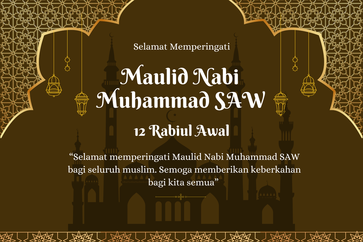Canva, maulid nabi, maulid nabi 2025, poster maulid nabi muhammad saw 2025, 15 Link Download Poster Maulid Nabi 2025, Tinggal Edit dan Pakai