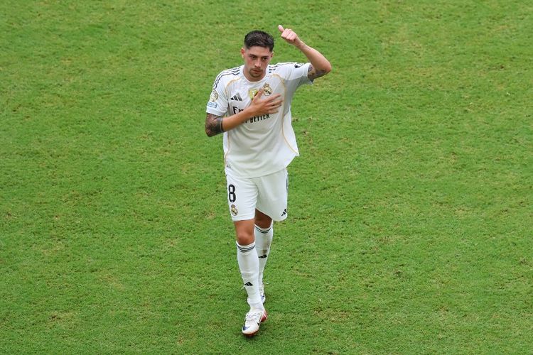 Real Madrid, xabi alonso, Vinicius Junior, Liga Spanyol, Federico Valverde, Real Madrid Vs Villarreal, Pujian Xabi Alonso Jadi Sinyal Damai untuk Vini dan Valverde di Real Madrid
