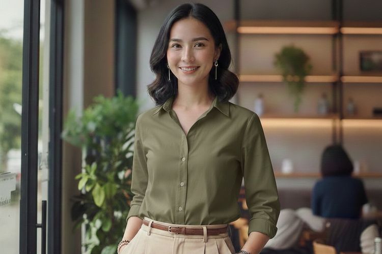 5 Outfit Kantor Wanita yang Cocok untuk Bukber Tanpa Ganti Baju, 1. Atasan Tunik, 2. Atasan Blazer , 3. Kemeja dan Bawahan Celana Tailored, 4. Blouse Satin dan Bawahan Rok , 5. Dress Simpel 