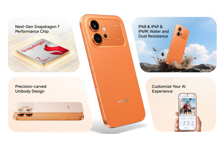 Honor, Honor 600 Pro, Honor 600, Snapdragon 7 Gen 4, Snapdragon 8 Elite, HP Honor Mirip iPhone 17 Pro Max Siap Rilis 23 April