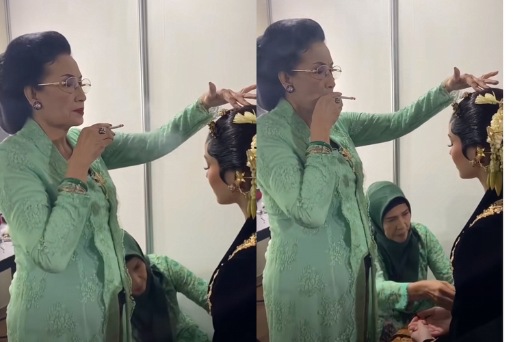 ngunduh mantu Al Ghazali dan Alyssa Daguise, Apa itu sembogo, sembogo pengantin, alyssa daguise ditiup asap rokok, tradisi sembogo, makna tradisi sembogo, apa arti sembogo, apa itu sembogo, ritual sembogo, Ngunduh mantu Al Ghazali dan Alyssa Daguise, Alyssa Daguise Ditiup Asap Rokok Saat Ngunduh Mantu, Apa Makna Ritual Sembogo?