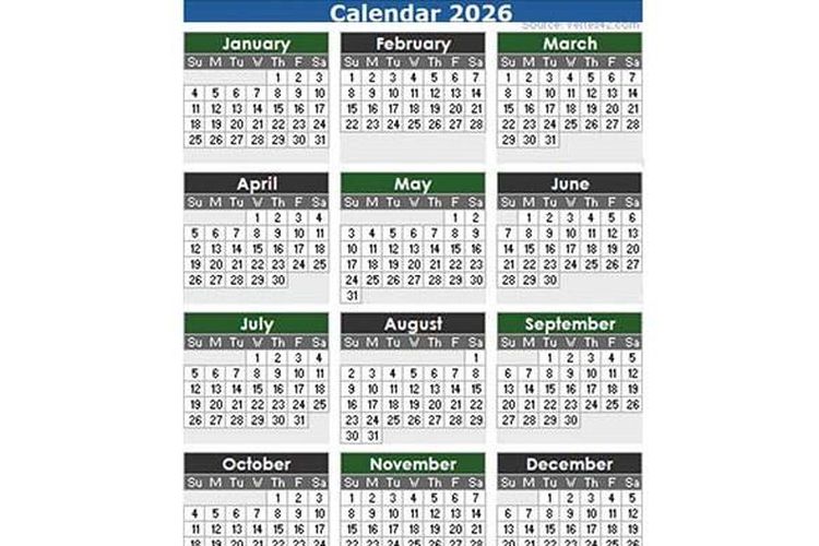 hari libur nasional 2026, libur nasional 2026, libur nasional dan cuti bersama, libur nasional dan cuti bersama 2026, daftar hari libur dan cuti nasional 2026, Jadwal Lengkap Hari Libur Nasional dan Cuti Bersama 2026, Total 25 Hari