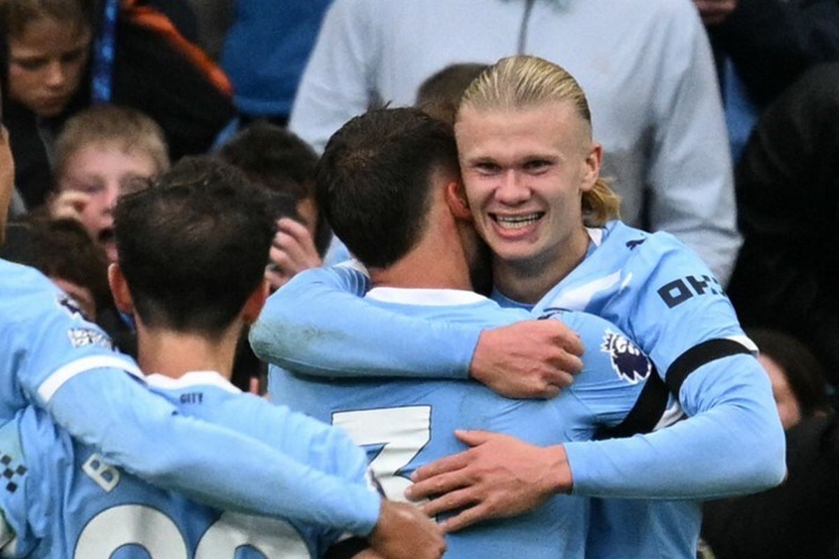 Manchester United, Manchester City, Liga Inggris, Premier League, Man United, Man City, Phil Foden, Man City vs Man United, Erling Haaland, Hasil Man City Vs Man United, Hasil Man City Vs Man United 3-0, Erling Haaland Sumbang Dua Gol