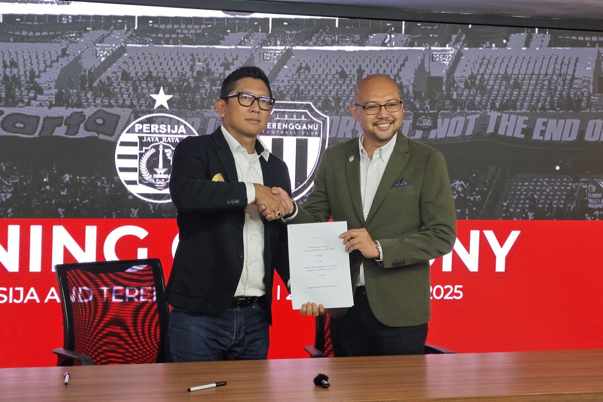 Persija, Terengganu FC, persija, persija jakarta, liga super malaysia, Super League 2025-2026, Persija Jakarta Resmi Kerja Sama dengan Terengganu FC, Perkuat Pembinaan dan Bisnis
