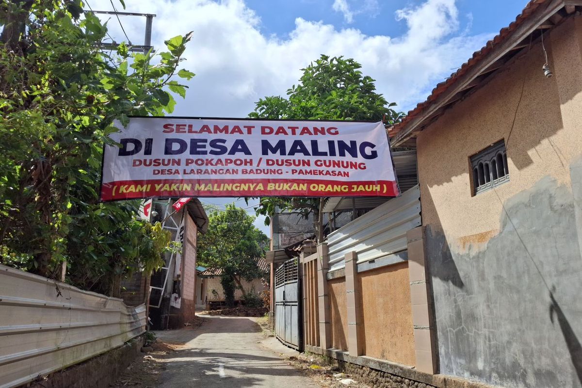 Jawa Timur, Pamekasan, Madura, Desa maling di Pamekasan, Spanduk, Pencurian Terjadi Bertahun-tahun, Warga Cap Desanya "Desa Maling", Polisi Akhirnya Bergerak, tapi Gagal Tangkap Pencuri, Respon Polisi atas Keresahan Warga "Desa Maling"