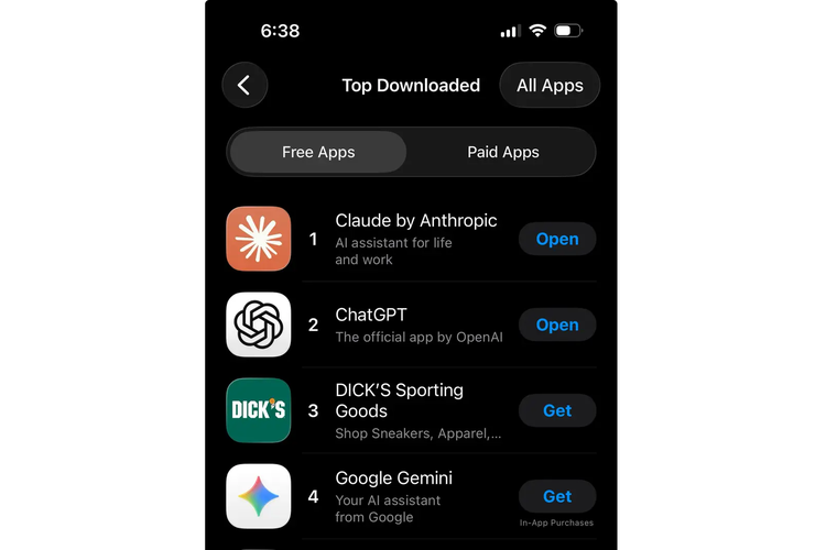 OpenAI, ChatGPT, Claude, chatbot AI, Anthropic, uninstall ChatGPT, Departemen Perang, Ini Bukti Warganet AS Tidak Main-main dengan 