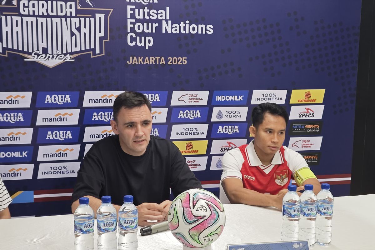 timnas futsal Indonesia, federasi futsal indonesia, Futsal Four Nations Cup, Futsal Four Nations Cup 2025, Timnas futsal Latvia, Timnas Futsal Indonesia vs Latvia, Hector Souto Ungkap Hal Positif bagi Timnas Futsal di Four Nations Cup