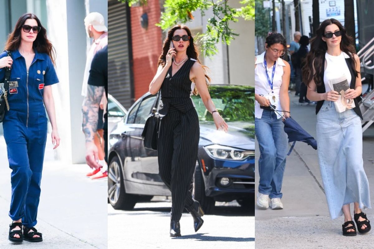 Anne Hathaway, The Devil Wears Prada 2, Andy Sachs, the devil wears prada 2, andy sachs, Intip Gaya Fashion Anne Hathaway untuk The Devil Wears Prada 2
