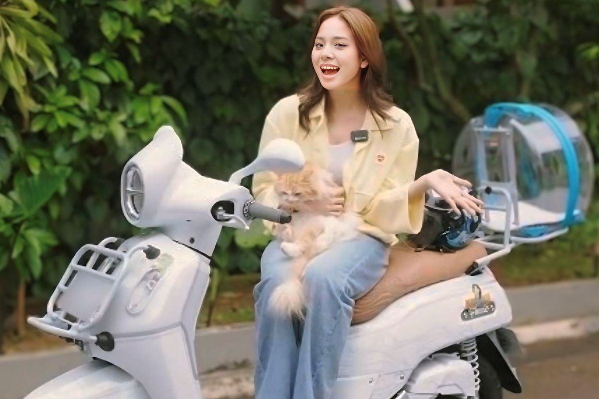 Yamaha Fazzio, Fazzio, Modifikasi, modifikasi, Yamaha Fazzio Hybrid, Zee JKT48, Modifikasi Yamaha Fazzio ala Zee Eks JKT48, Gaya Kalcer Pencinta Kucing