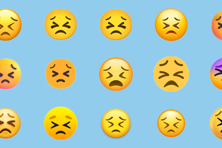 emoji, 10 Emoji Ini Sering Disalahartikan, Berikut Makna Sebenarnya, Emoji cat kuku (Nail Polish), Emoji angin berhembus (Dashing Away), Wajah terbalik (Upside-down Face), Wajah Menahan (Persevering Face), Wanita dengan tangan ke samping (Woman Tipping Hand), Wajah garis putus-putus (Dotted Line Face), Uang dengan sayap (Money with Wings), Wajah mengantuk (Sleepy), Wajah ketakutan (Fearful Face), Orang dipijat (Person Getting Massage)
