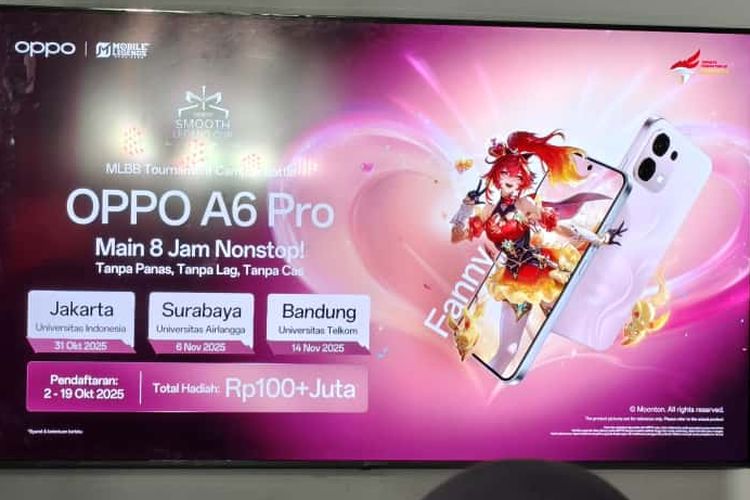Smartphone, Oppo, Oppo A6 Pro, spesifikasi Oppo A6 Pro, harga Oppo A6 Pro, Baterai 7.000 mAh Oppo A6 Pro Diklaim Tahan 8 Jam Main Mobile Legends