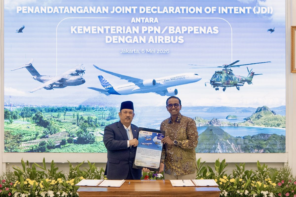 Airbus, Bappenas, Airbus Lirik Bisnis Perawatan Pesawat di Indonesia