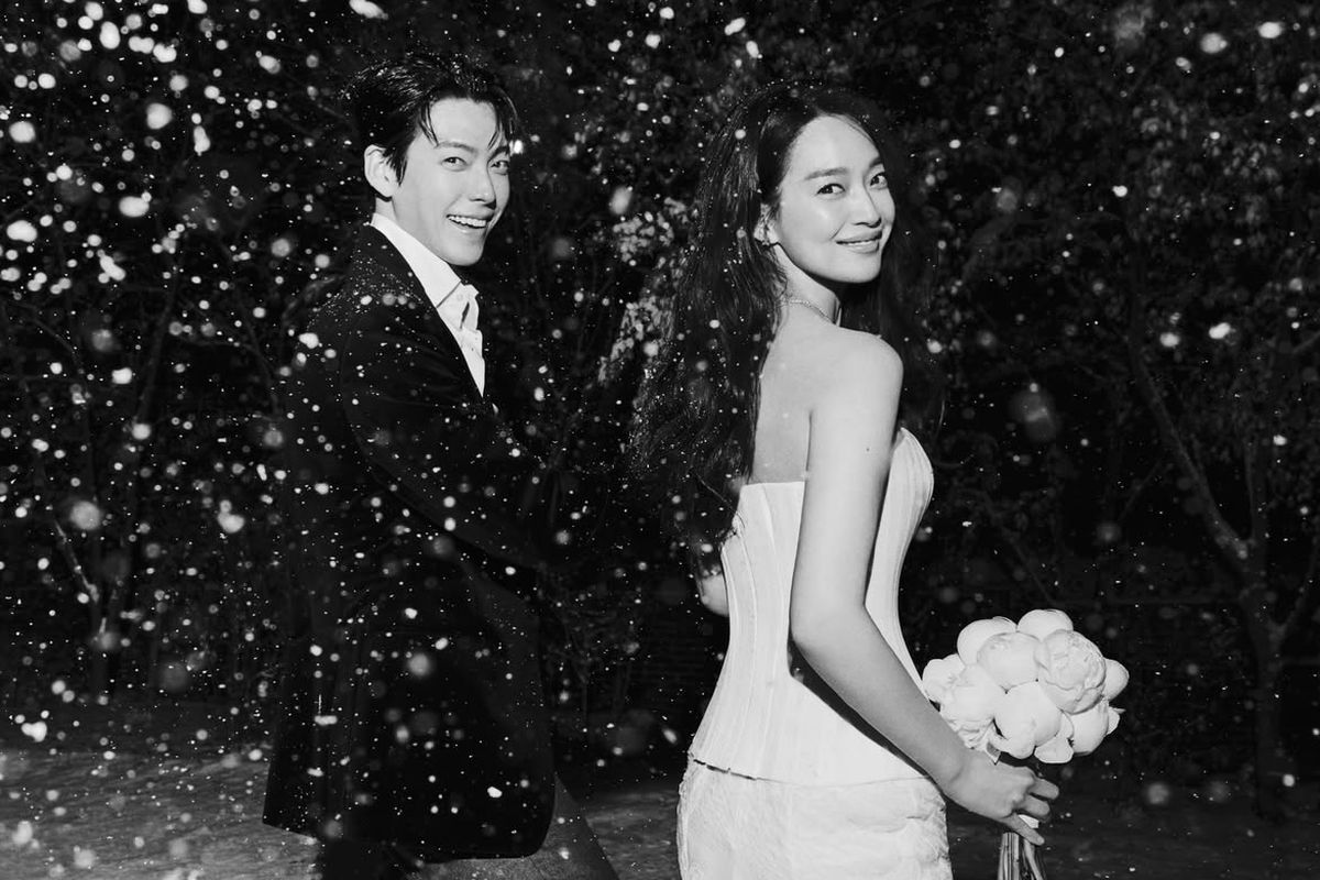 Kim Woo Bin, Shin Min Ah dan Kim Woo Bin Menikah, Intip Busana Pernikahannya yang Klasik Modern