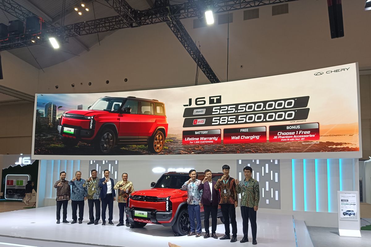Chery, GJAW 2025, Chery Sales Indonesia, Chery J6T, harga Chery J6T, Chery Umumkan Harga J6T di GJAW 2025, mulai Rp 525,5 Juta
