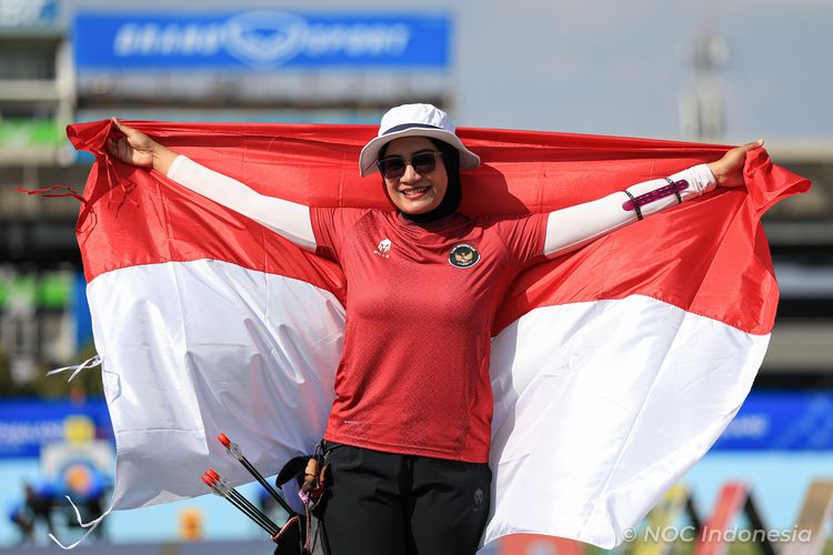 Diananda Choirunisa, panahan, SEA Games 2025, Kisah Diananda Choirunisa Sabet Emas SEA Games 2025 Saat Hamil Anak Kedua
