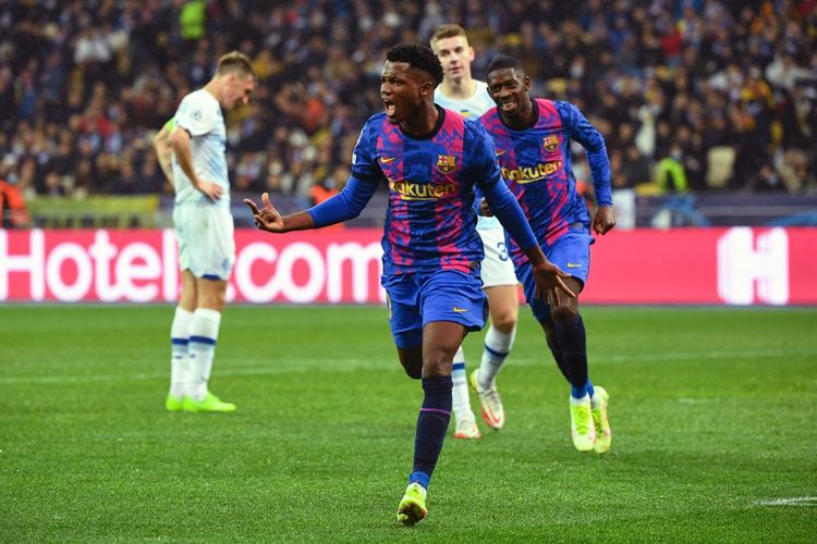 Barcelona, Ligue 1, AS Monaco, Ansu Fati, Hansi Flick, Masa Depan Ansu Fati di Barcelona Abu-abu, Keputusan Hansi Flick Jadi Penentu