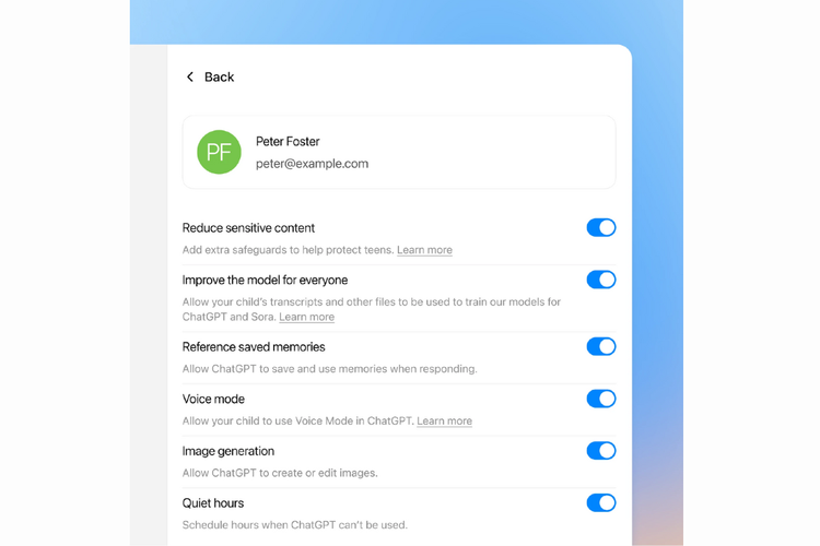 chatGPT, OpenAI, fitur parental control, pengguna remaja, fitur baru chatgpt, Parental Control Hadir di ChatGPT, OpenAI Beri Kendali untuk Orangtua