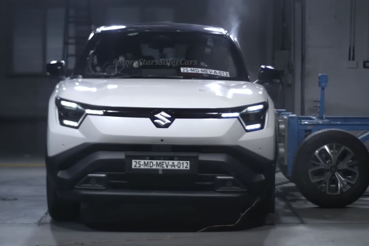 Suzuki, Bharat NCAP, mobil listrik, mobil listrik Suzuki, Suzuki e-Vitara, Calon Mobil Listrik Suzuki di Indonesia Kantongi 5 Bintang Tes Tabrak