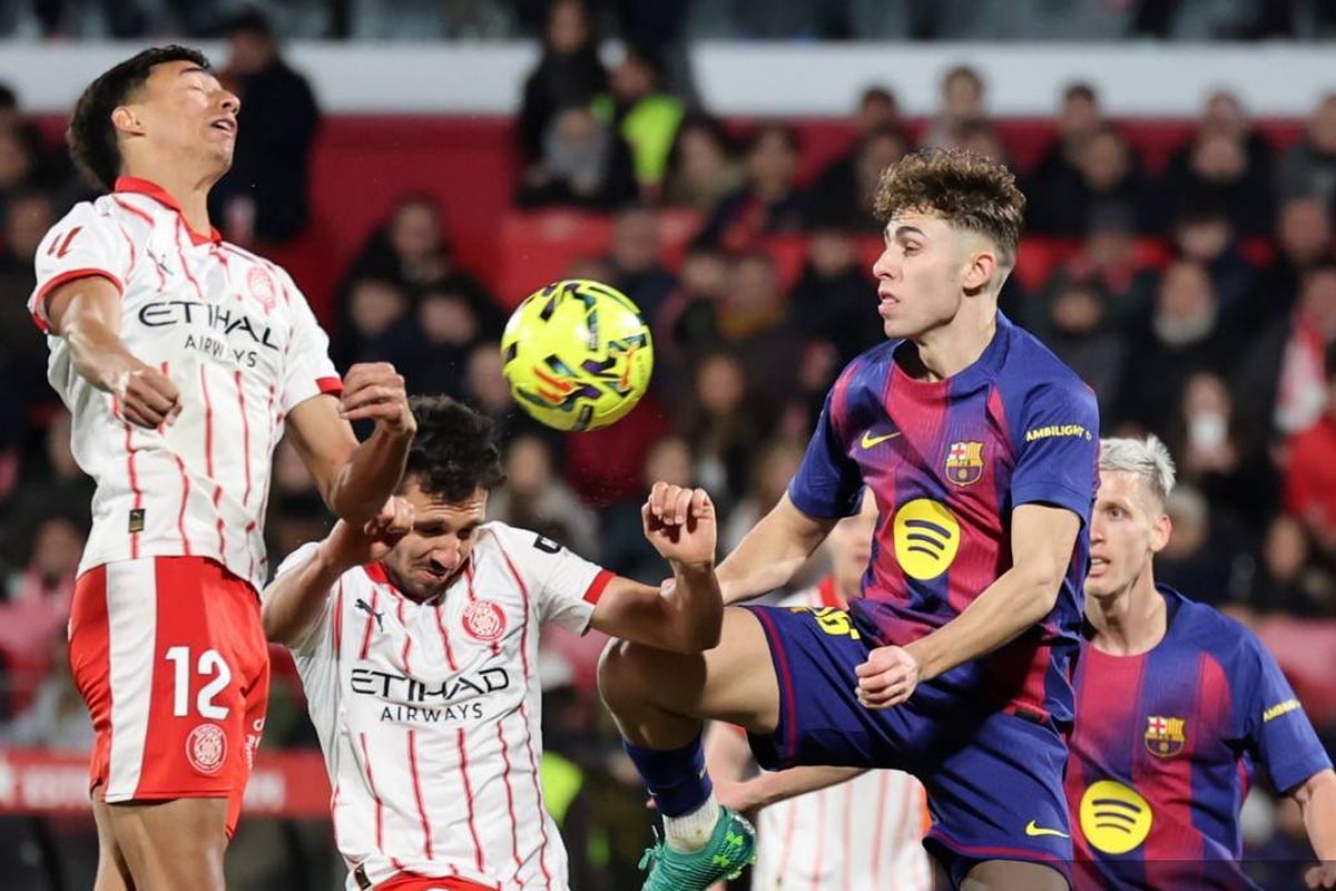 Liga Spanyol, Girona, Barcelona, Thomas Lemar, Fran Beltran, Girona vs Barcelona, Joel Roca, Pau Cubarsi, Hasil Girona Vs Barcelona 2-1: Diwarnai Kartu Merah, Blaugrana Gagal Menang