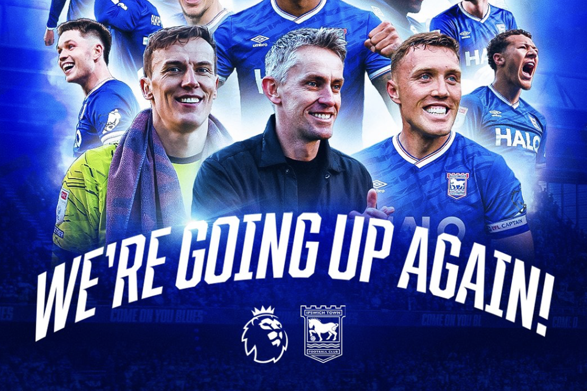 Ipswich Town, Elkan Baggott, Premier League, Liga Inggris, Elkan Baggott Rayakan Sukes Ipswich Town Promosi ke Premier League
