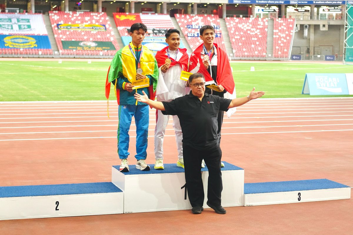 Atletik, PB PASI, lari, Luhut Binsar Pandjaitan, Dominan, Tim Atletik Indonesia Raih 8 Emas di Singapore Open 2026