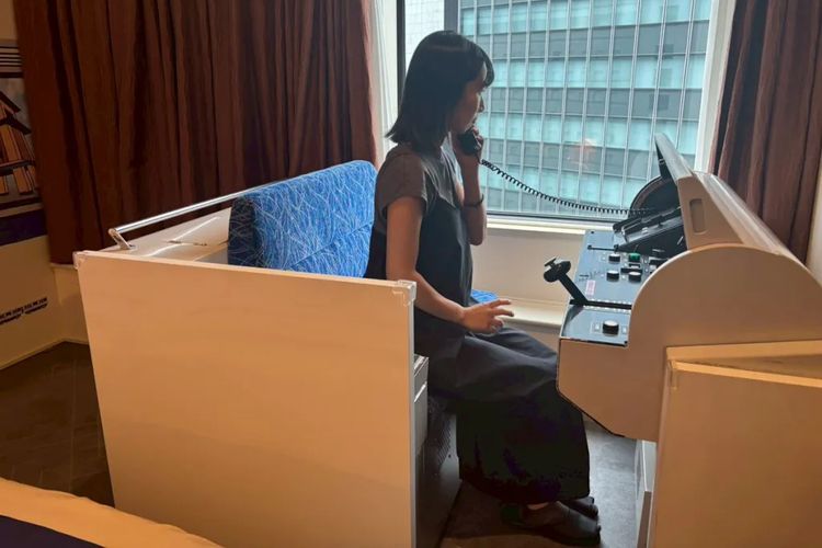 hotel, kamar hotel bertema kereta api, Jepang, Tokyo Bay Ariake Washington Hotel, jepang, Kamar hotel bertema kereta api, Unik! Kamar Hotel Bertema Kereta Api di Jepang, Ada Kabin Masinis Asli