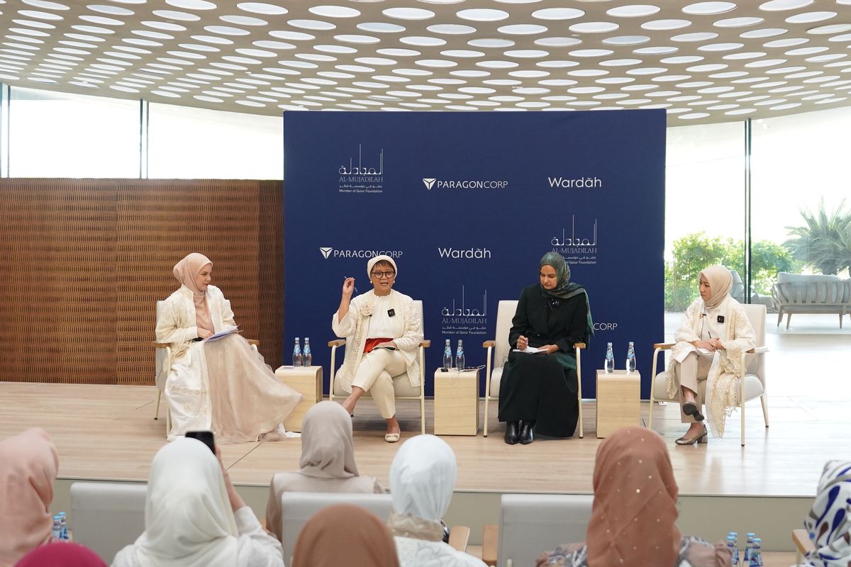 ParagonCorp, Al Mujadilah, Wardah, Al Mujadilah Women Center, Retno Marsudi, Paragon Wardah, retno marsudi, paragon wardah, al mujadilah, al mujadilah women center, Wardah Perkuat Ekosistem Global Women Leadership Bersama Al Mujadilah Women Center Qatar