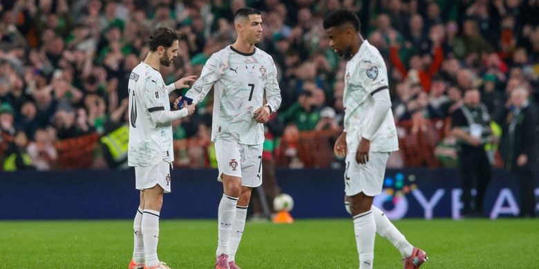 Cristiano Ronaldo, Irlandia, Roberto Martinez, Portugal, Kualifikasi Piala Dunia 2026, Kualifikasi Piala Dunia 2026 Zona Eropa, Pembelaan Roberto Martinez ke Ronaldo Saat Portugal Kalah dari Irlandia